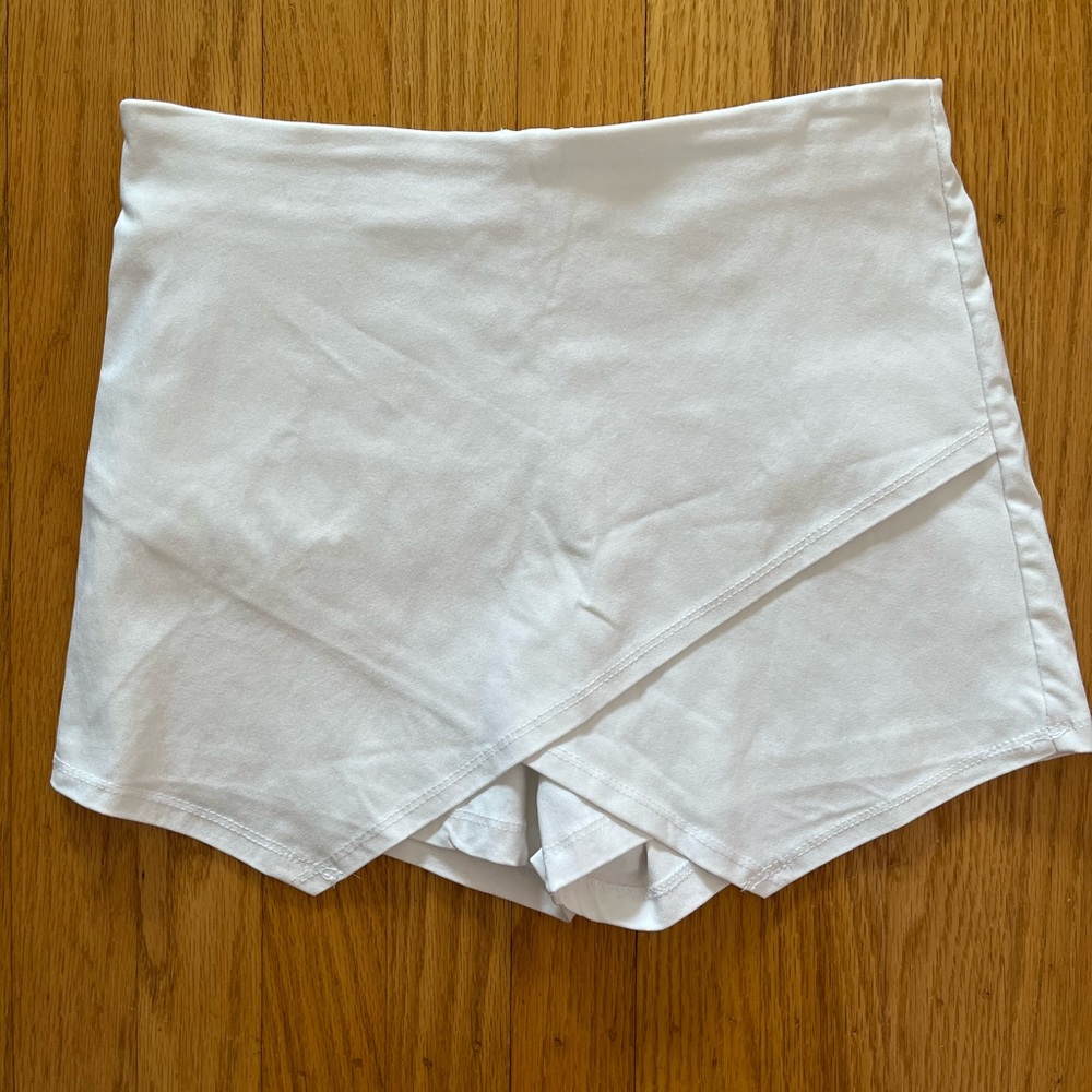 White Skort